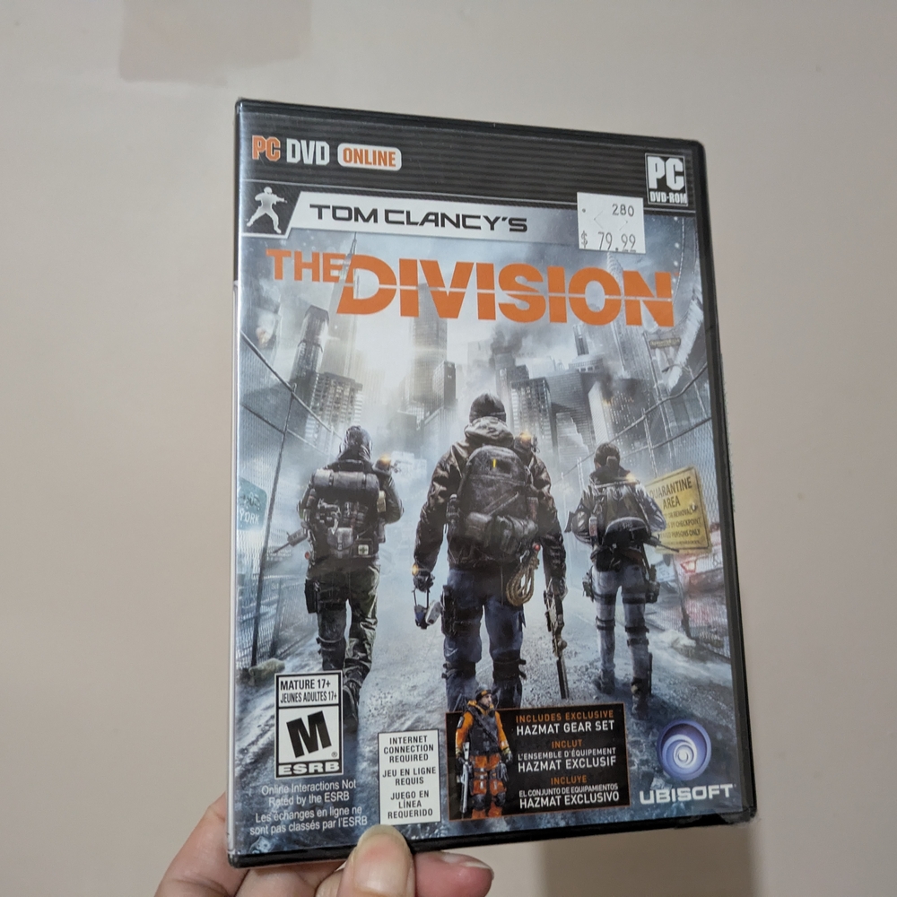 5 For $25 Tom Clancy's The Division PC Standard Edition Complete With Manual New